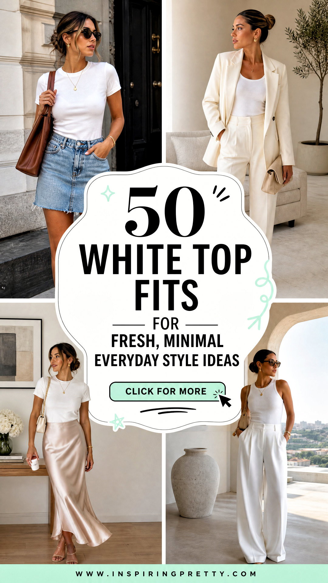 50 White Top Fits for Fresh Minimal Everyday Style Ideas - 50 White Top Fits for Fresh, Minimal Everyday Style Ideas