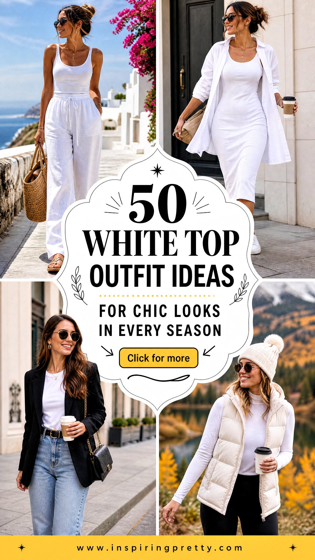 50 White Top Outfit Ideas for Chic Looks in Every Season - 50 White Top Outfit Ideas for Chic Looks in Every Season