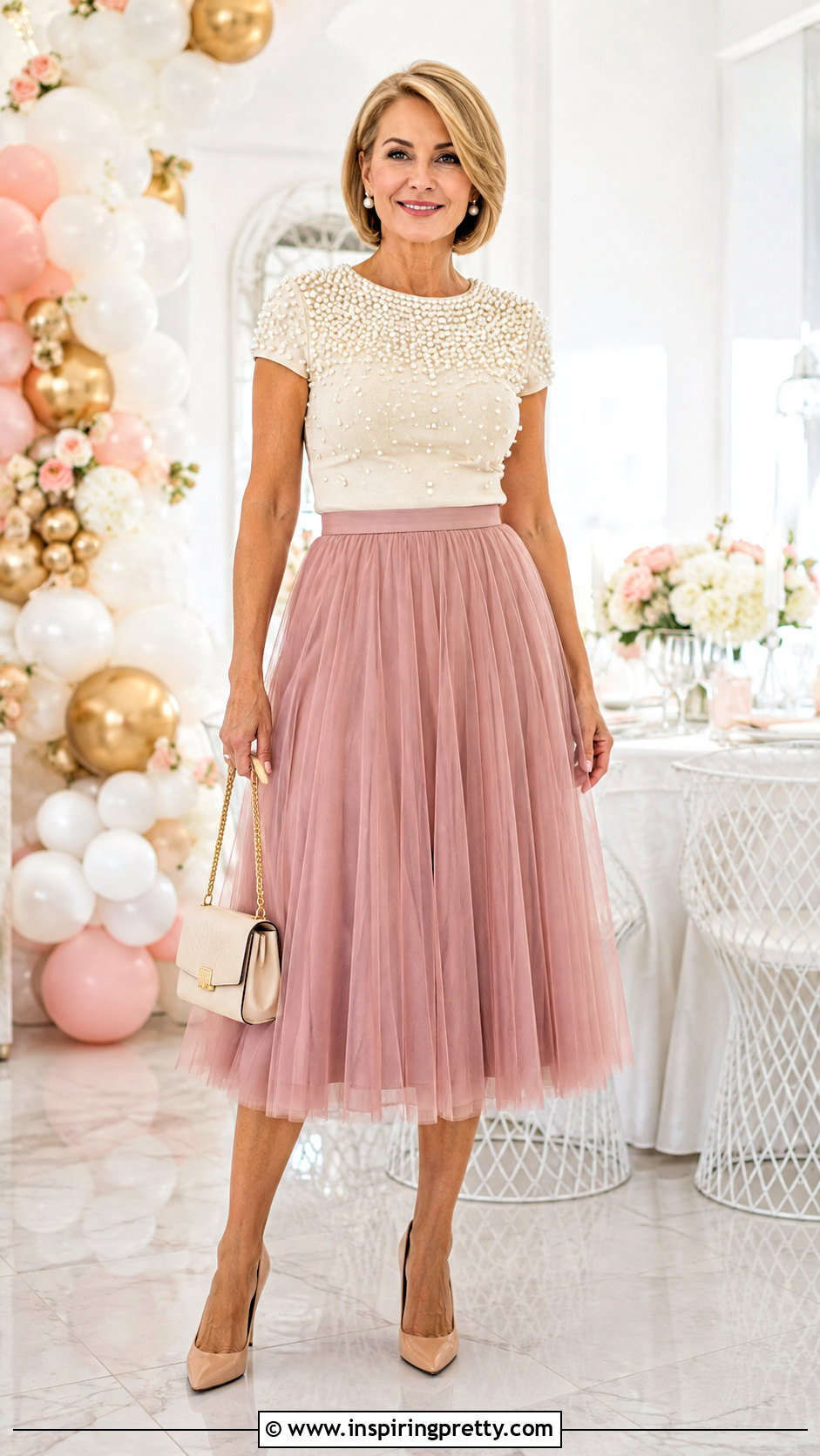 White Tulle Skirt And Black Off Shoulder Top Party Outfit - 50 skirt and top party wear outfits