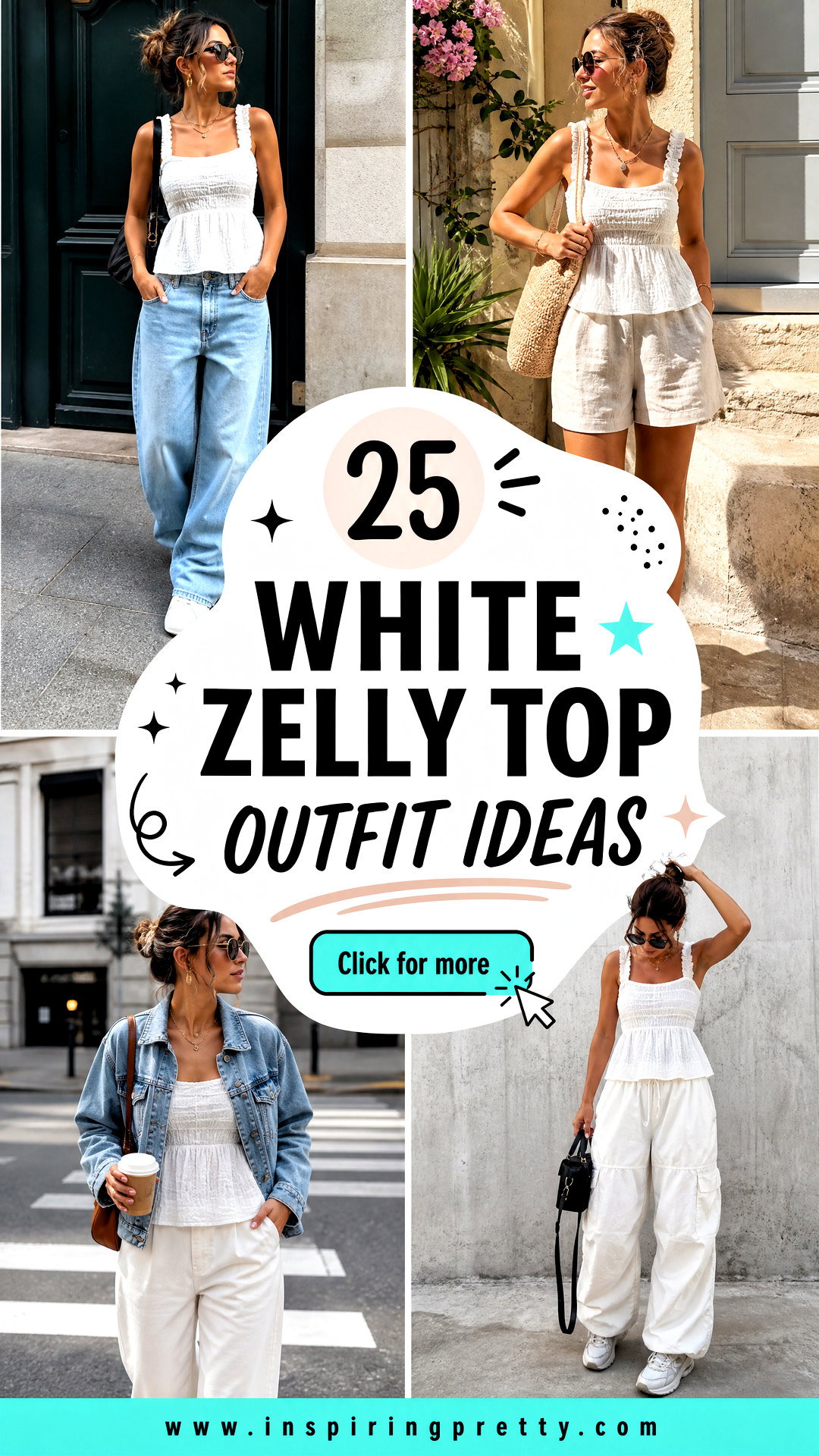 25 White Zelly Top Outfit Ideas for Effortless Daily Style - 25 White Zelly Top Outfit Ideas for Effortless Daily Style