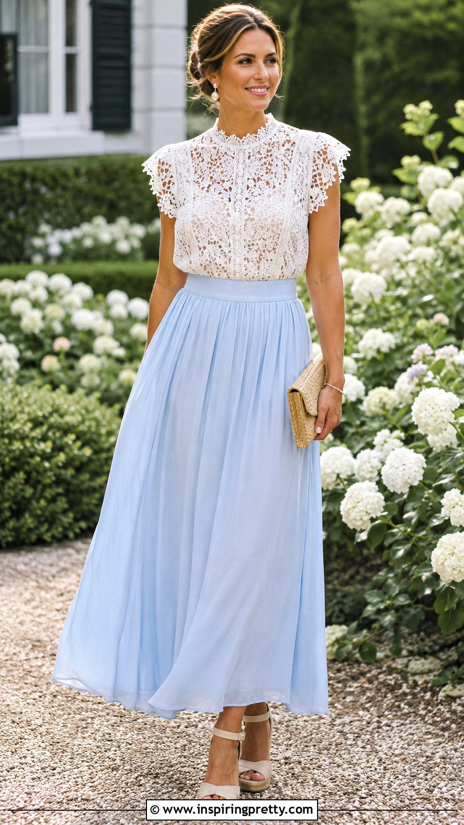 White Zimmermann Lace Top With Flowing Maxi Skirt - 20 zimmermann lace top outfit ideas