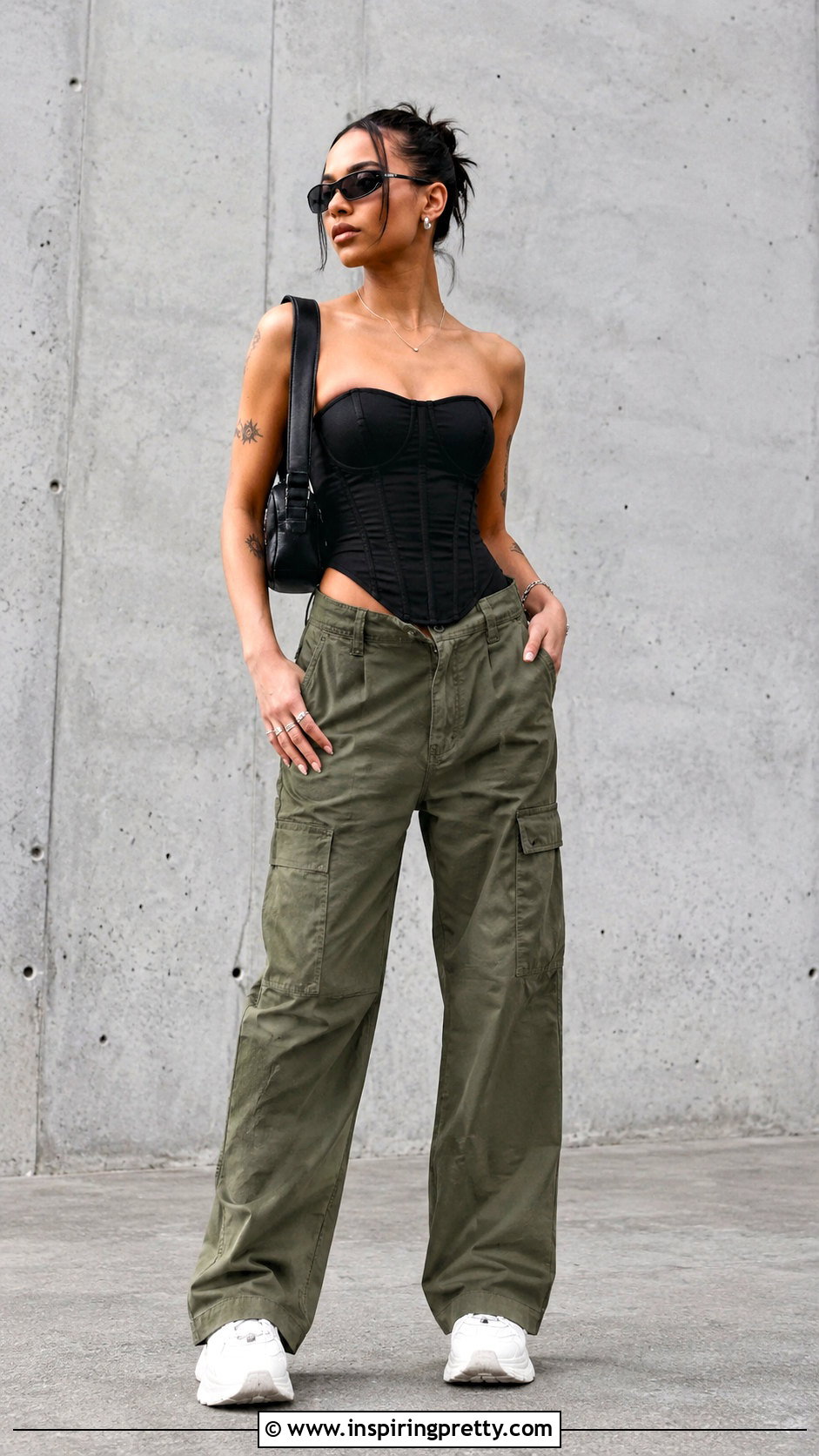 Wild Fable Corset Top With Cargo Pants - 20 wild fable corset top outfit ideas