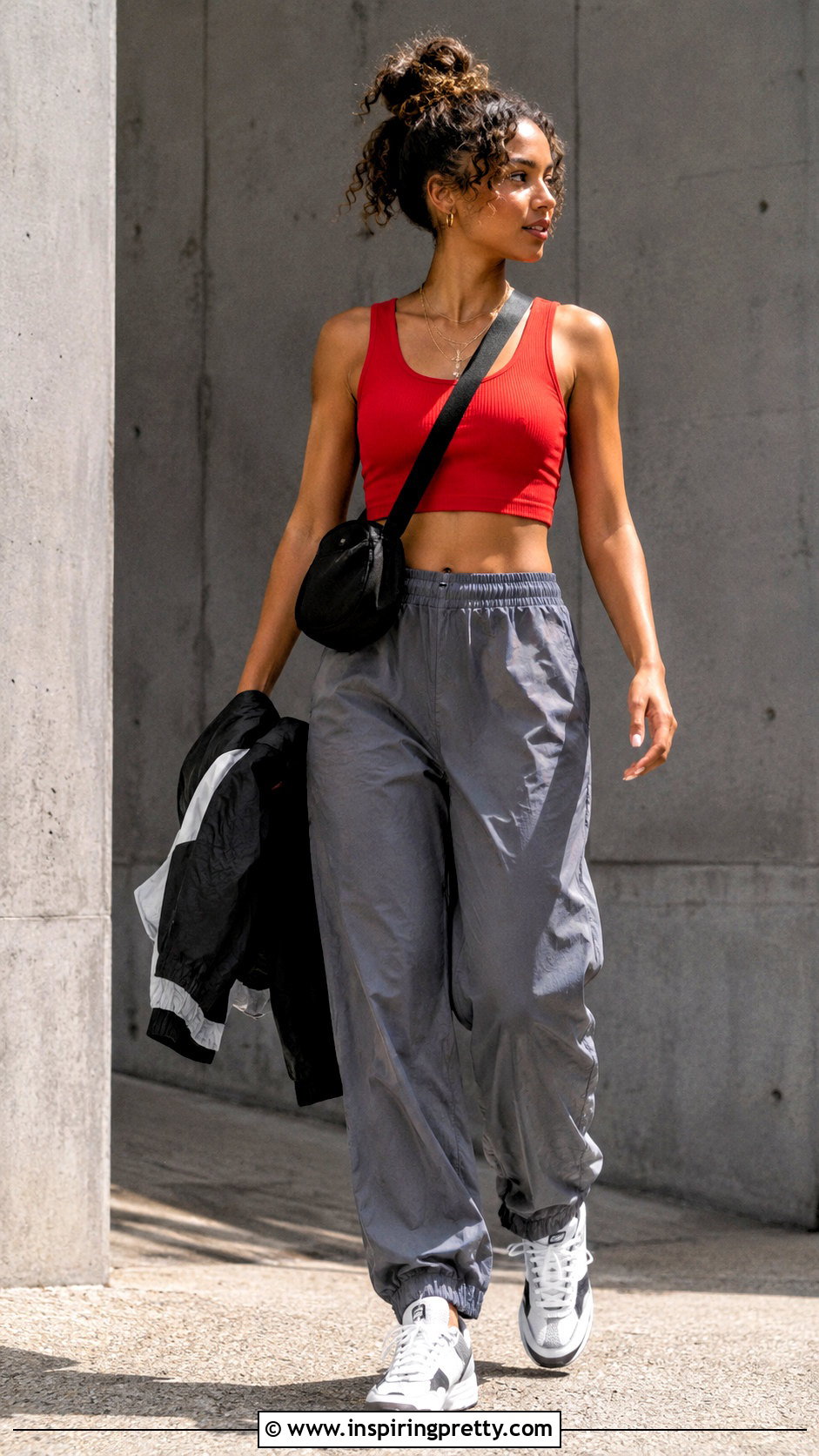 Wild Fable Ribbed Crop Top With Parachute Pants - 20 wild fable ribbed crop top outfit ideas