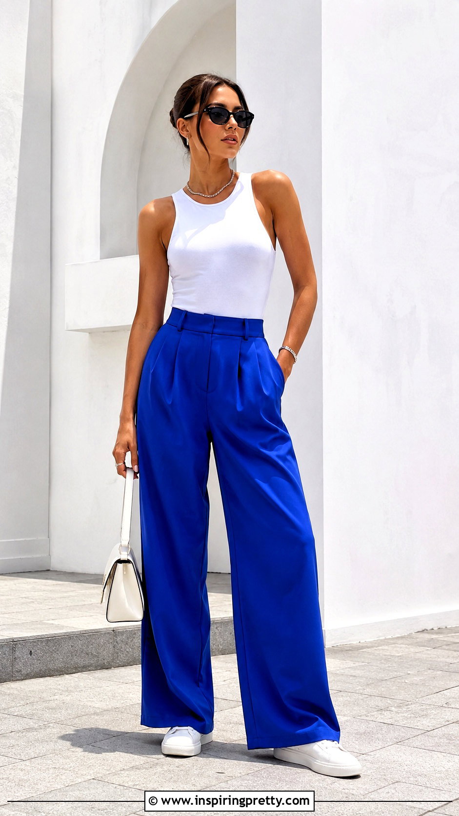 Wild Fable White Top With Bright Colored Pants - 20 wild fable white top outfit ideas