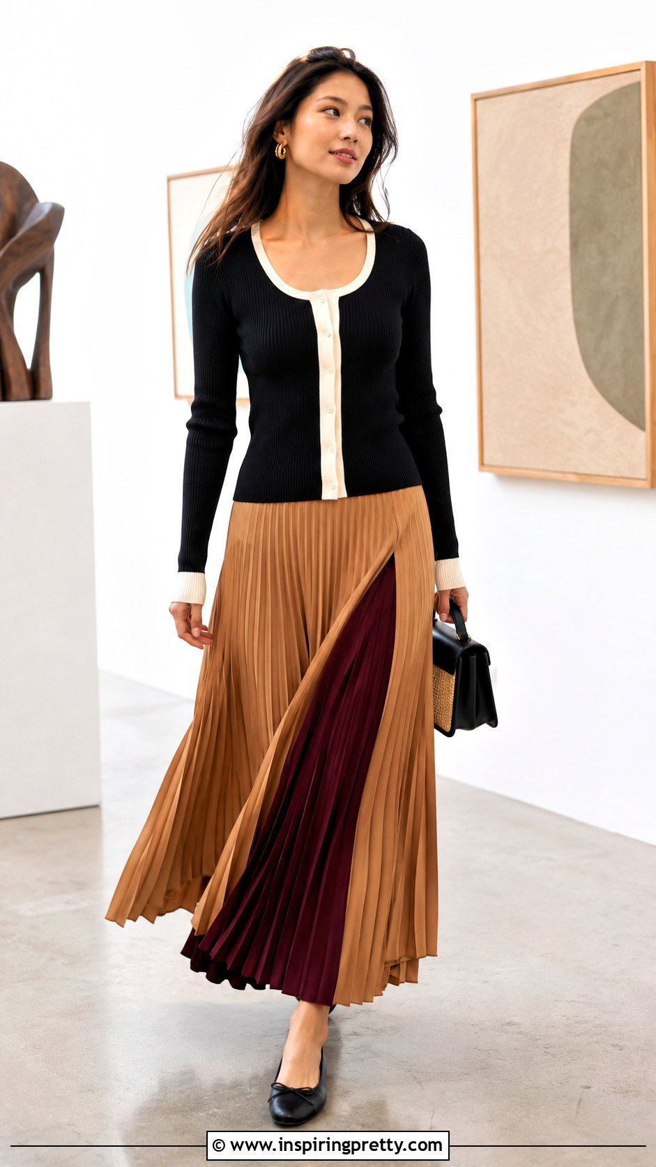 Wilfred Soloist Top With Pleated Maxi Skirt - 20 Wilfred Soloist Top outfit ideas