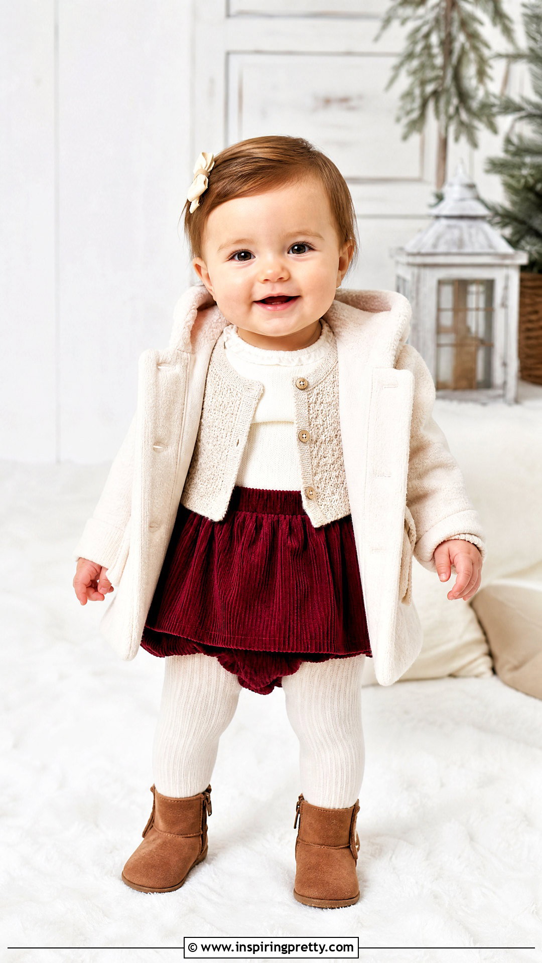 Winter Baby Skirt Top Set - 50 baby skirt top designs