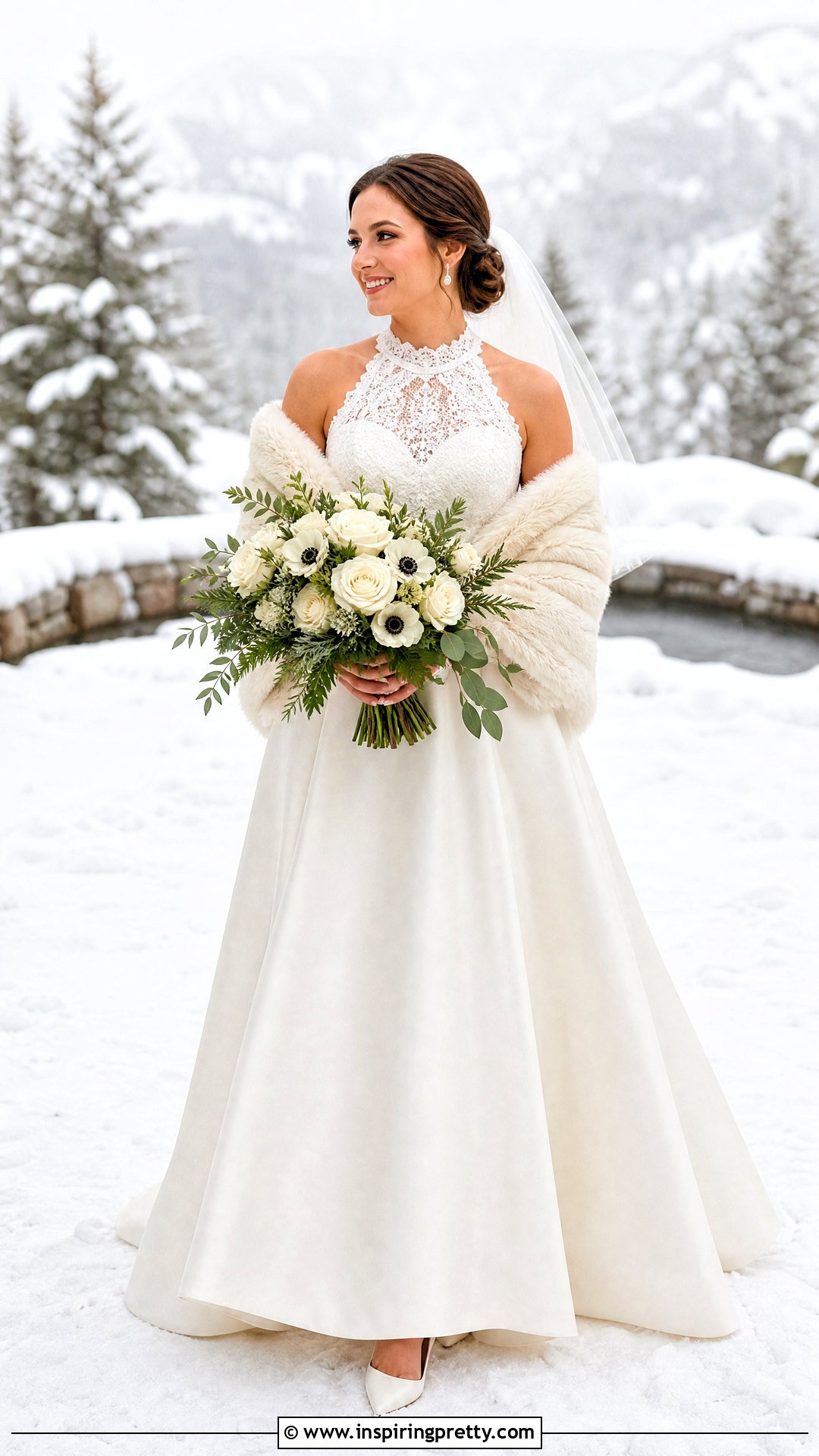 Winter Lace Halter Wedding Dress - 25 Lace Halter Top Wedding Dress outfit ideas