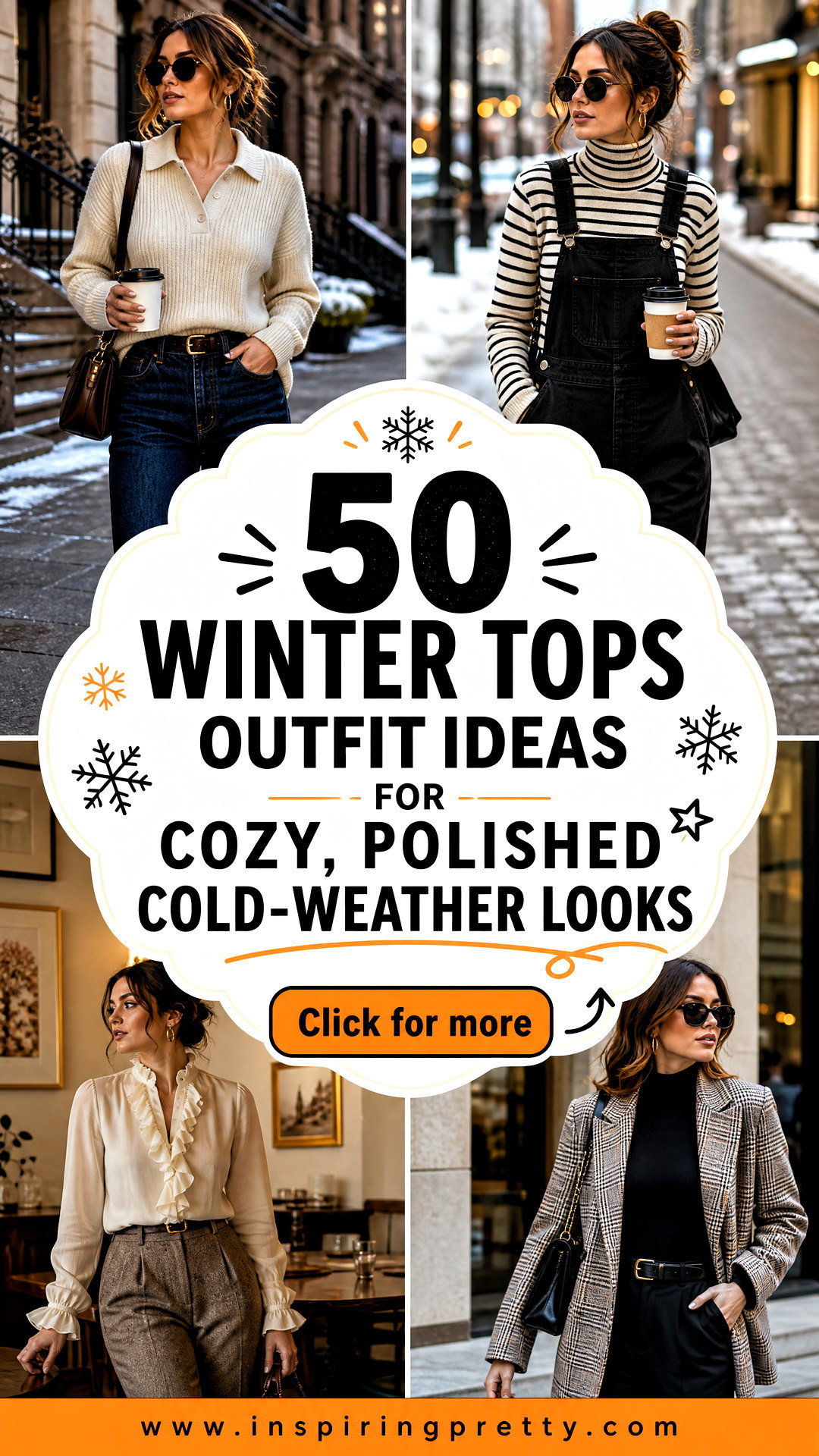 50 Winter Tops Outfit Ideas for Cozy Polished Cold-Weather Looks - 50 Winter Tops Outfit Ideas for Cozy, Polished Cold-Weather Looks