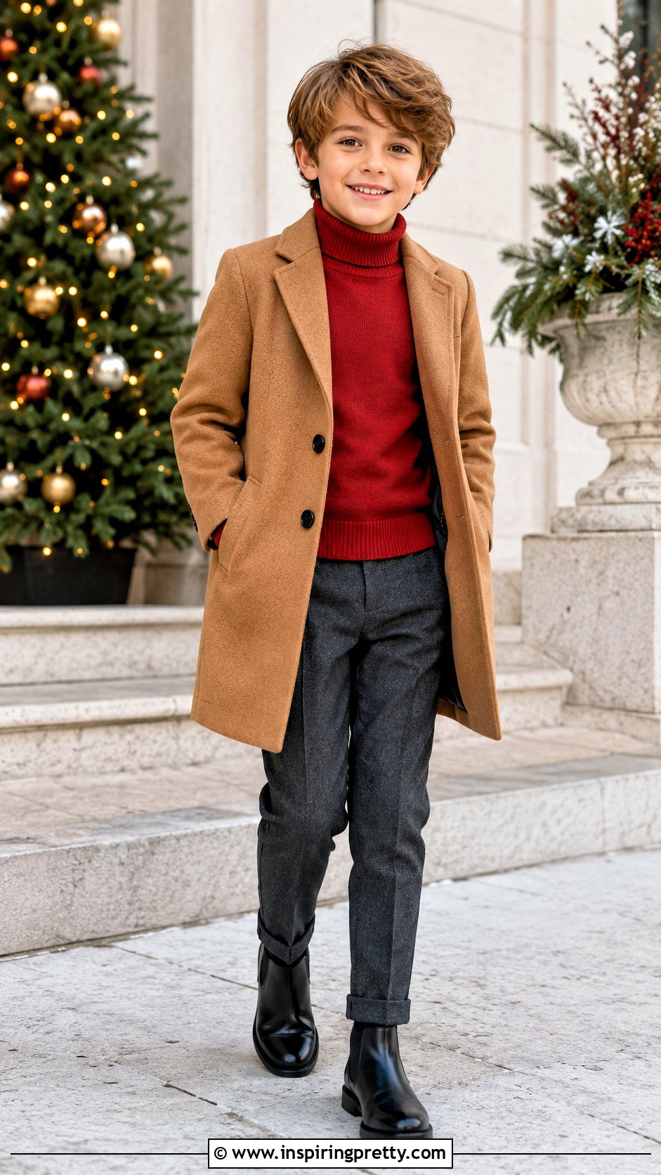 Winter Trousers And Turtleneck Sweater Outfit - 50 trouser and top for kids