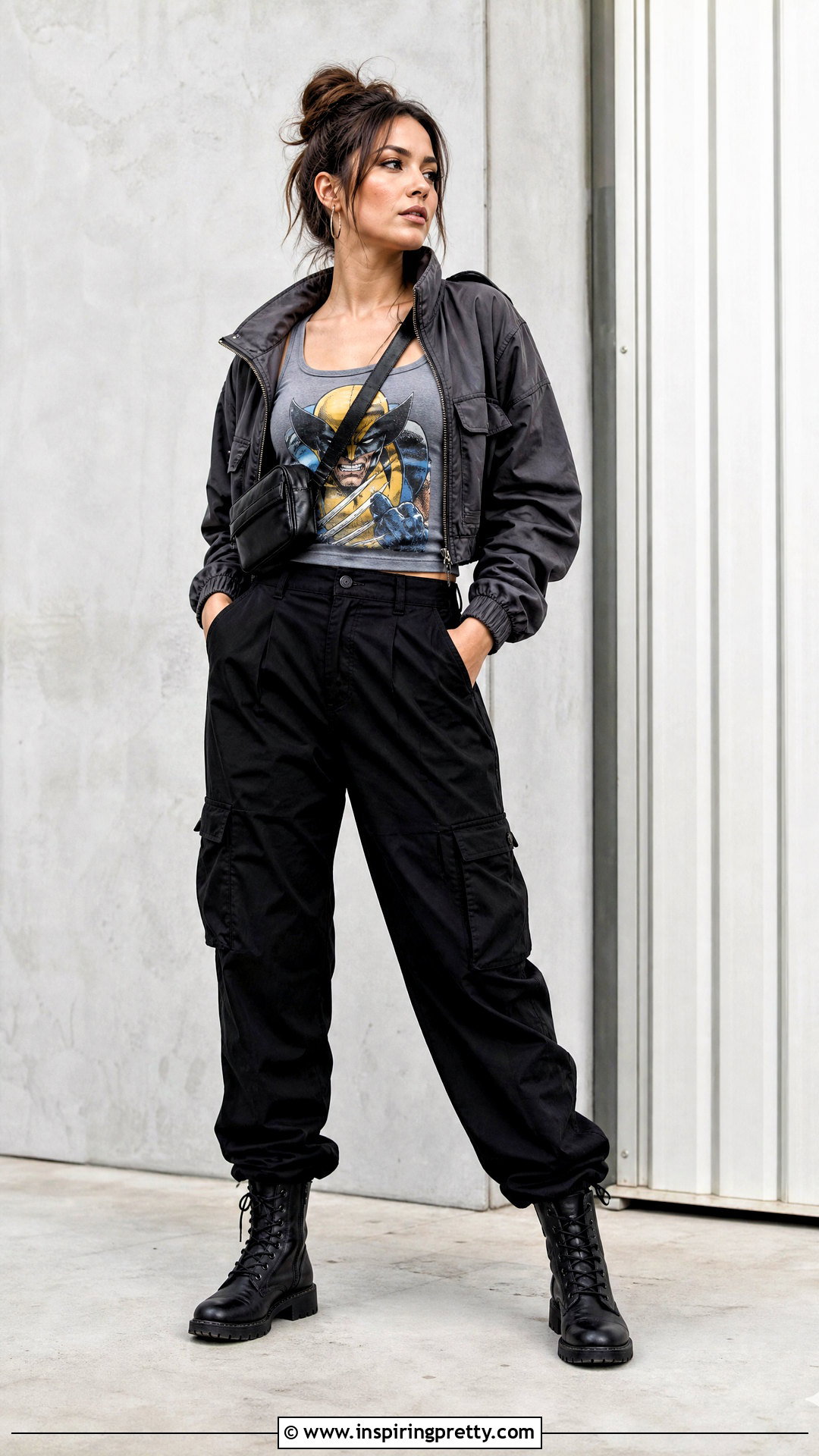 Wolverine Comic Tank Top With Black Cargo Pants - 25 wolverine tank top comics