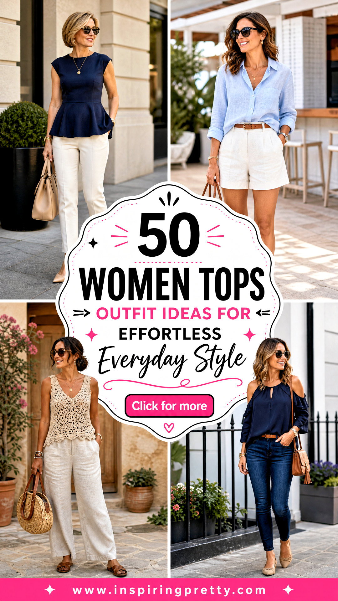 50 Women Tops Outfit Ideas for Effortless Everyday Style - 50 Women Tops Outfit Ideas for Effortless Everyday Style
