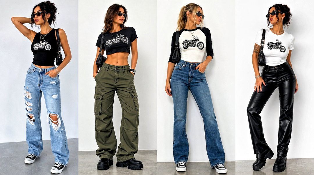 20 Womens Biker Tops Outfit Ideas for Bold Street Style