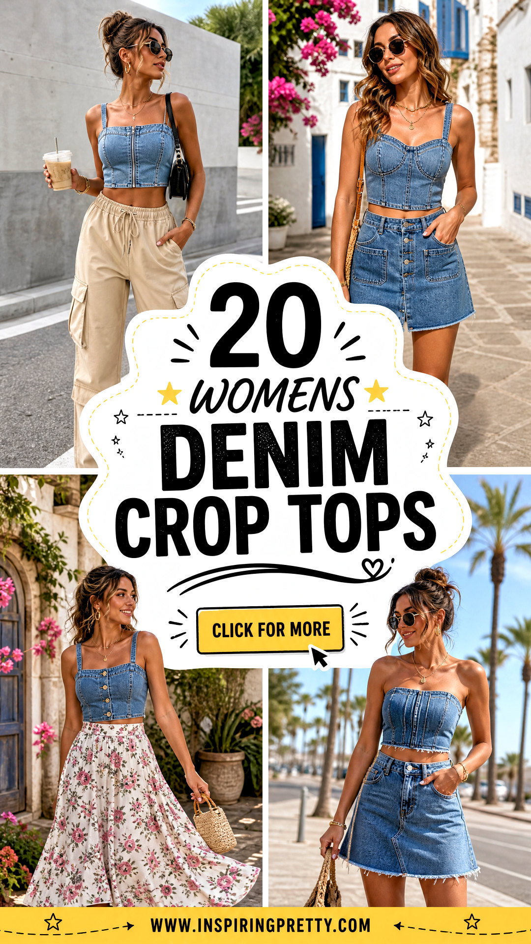 20 Womens Denim Crop Tops for Fresh Warm-Weather Style - 20 Womens Denim Crop Tops for Fresh Warm-Weather Style