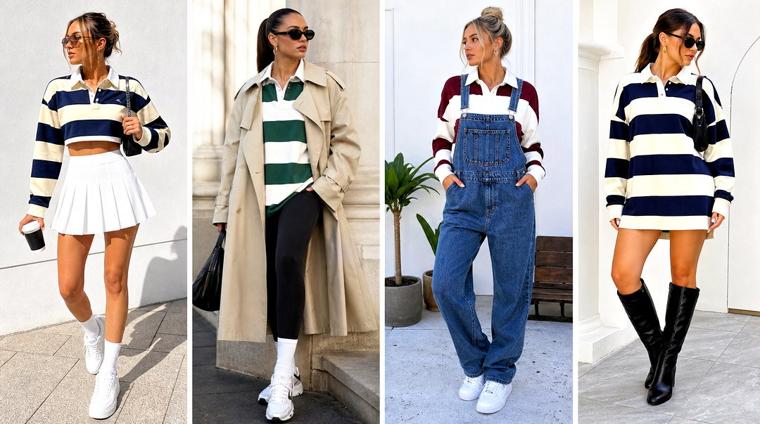 25 Womens Rugby Tops for Sporty On-Trend Outfit Ideas