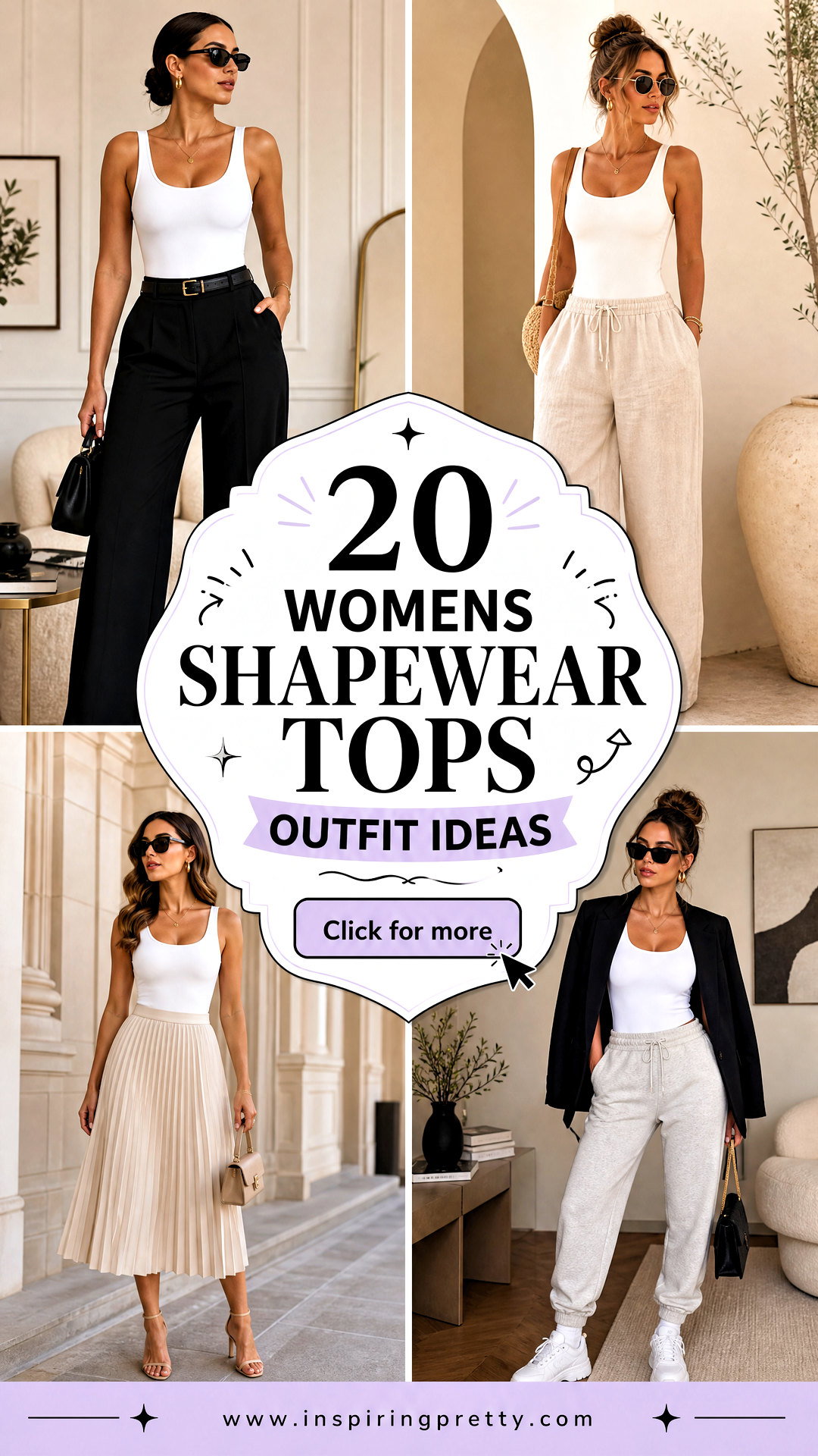 20 Womens Shapewear Tops Outfit Ideas for Sleek Layering - 20 Womens Shapewear Tops Outfit Ideas for Sleek Layering