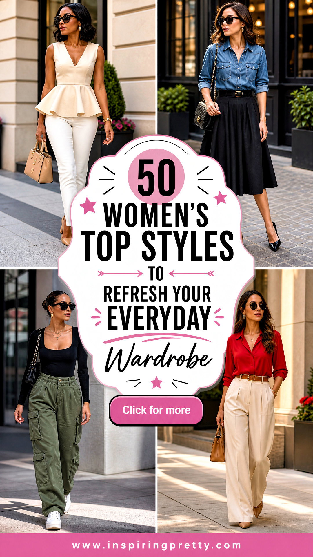 50 Womens Top Styles to Refresh Your Everyday Wardrobe - 50 Women’s Top Styles to Refresh Your Everyday Wardrobe
