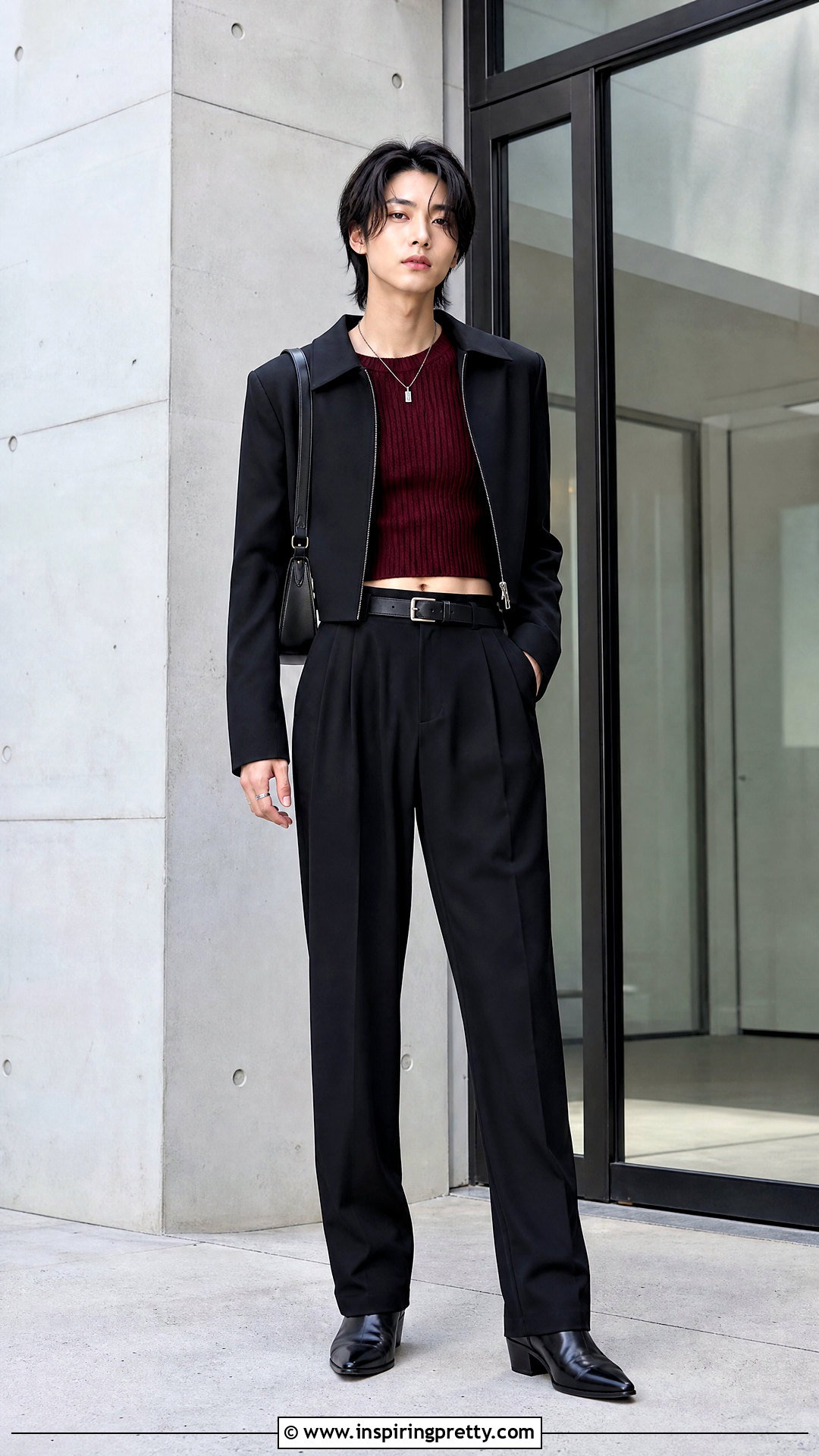 Wonbin Cropped Knit Outfit - 25 male kpop idols in crop tops outfit ideas