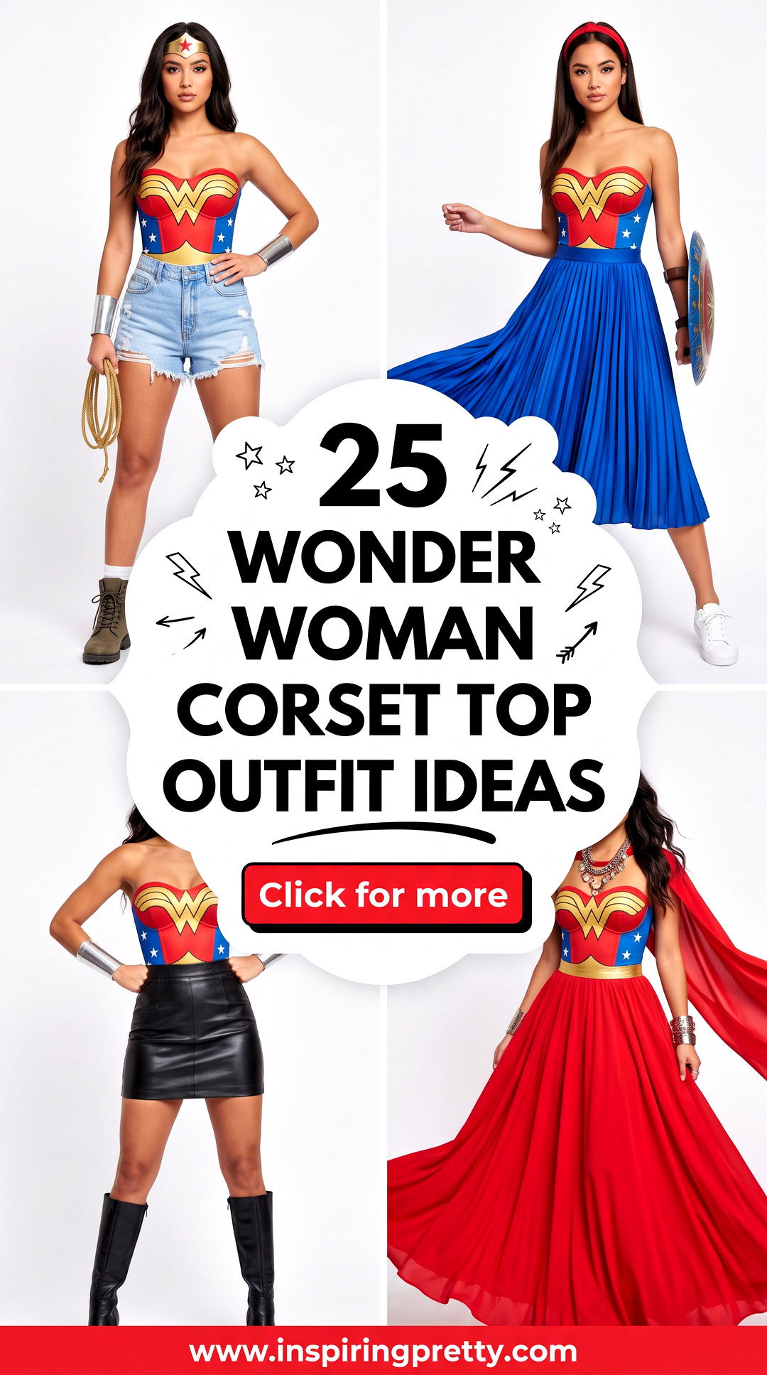 25 Wonder Woman Corset Top Outfit Ideas for Bold Fans Today - 25 Wonder Woman Corset Top Outfit Ideas for Bold Fans Today