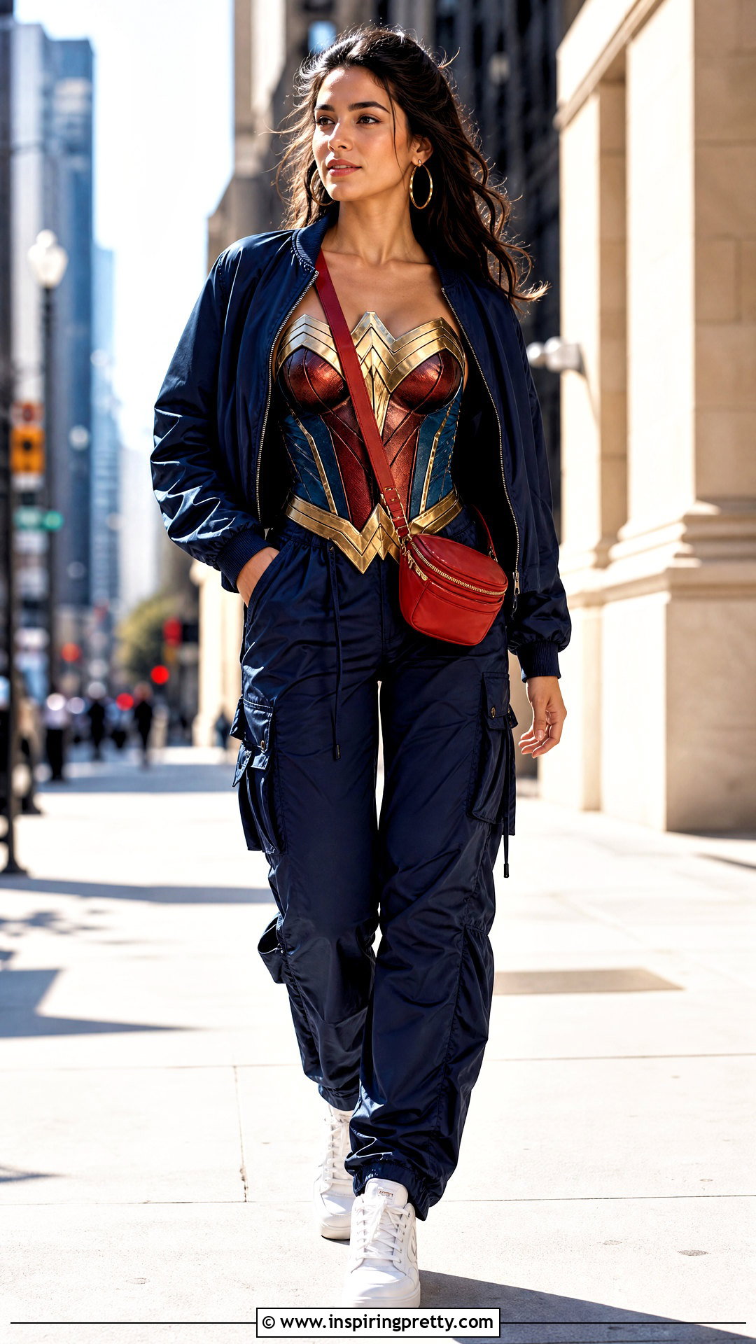 Wonder Woman Corset Top With Blue Cargo Pants - 25 wonder woman corset top outfit ideas
