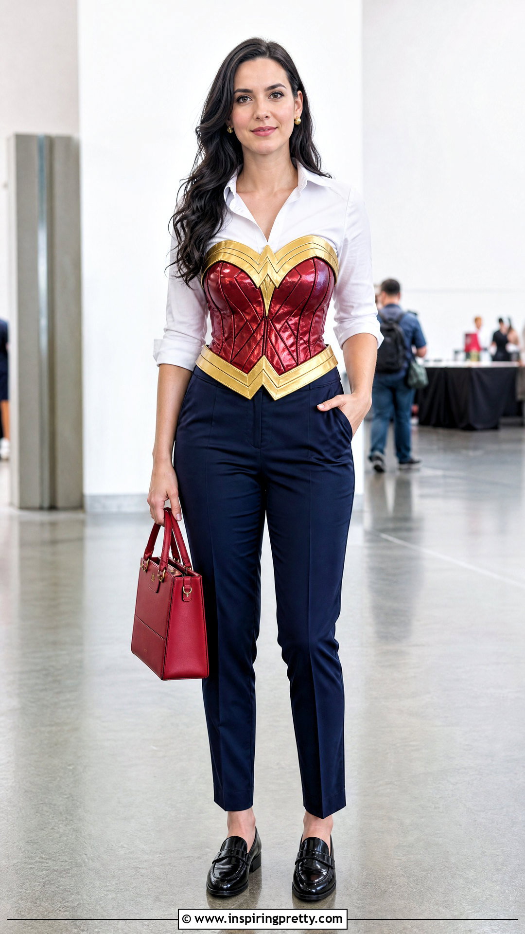 Wonder Woman Corset Top With White Button Down Shirt - 25 wonder woman corset top outfit ideas