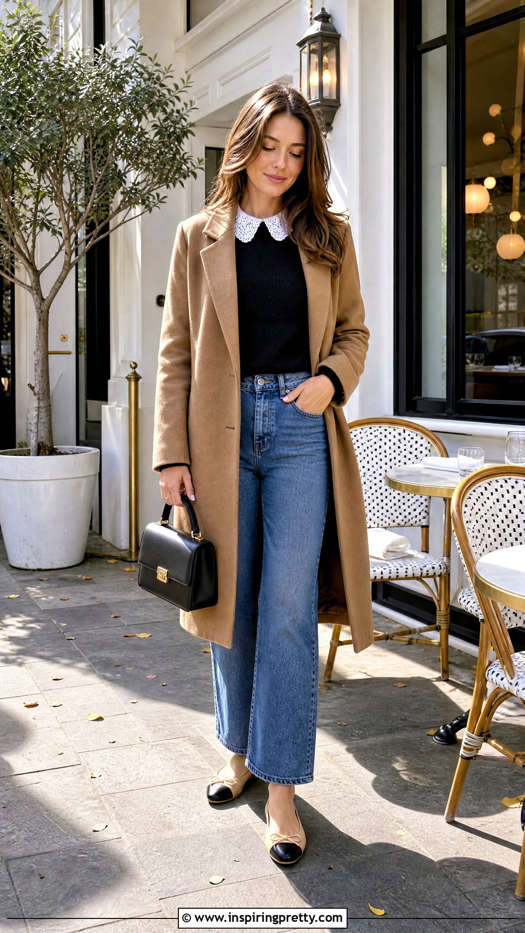 Woolen Lace Collar Top With Ankle Jeans - 50 woolen tops for women