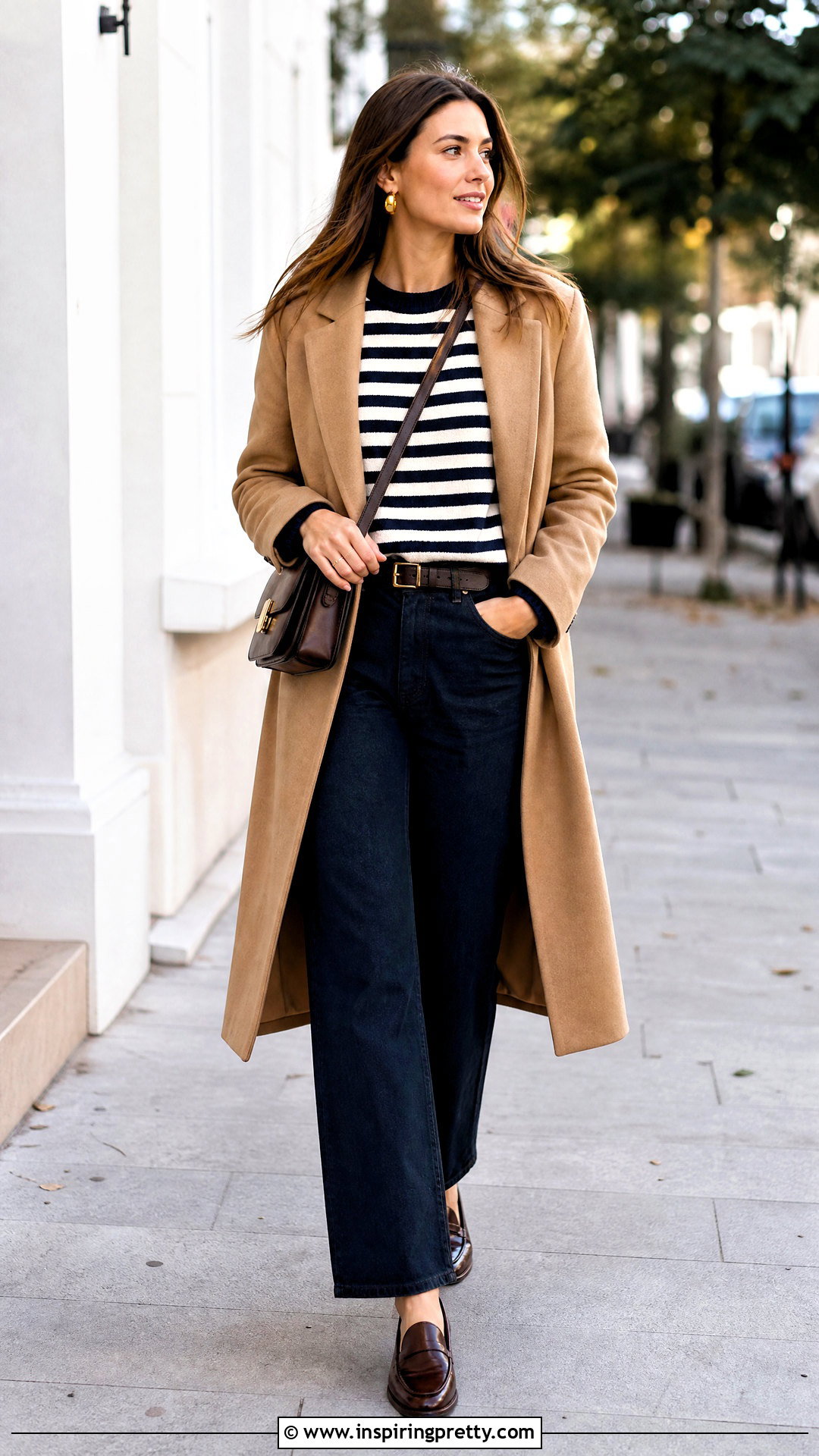 Woolen Striped Top With Dark Denim - 50 woolen tops for women