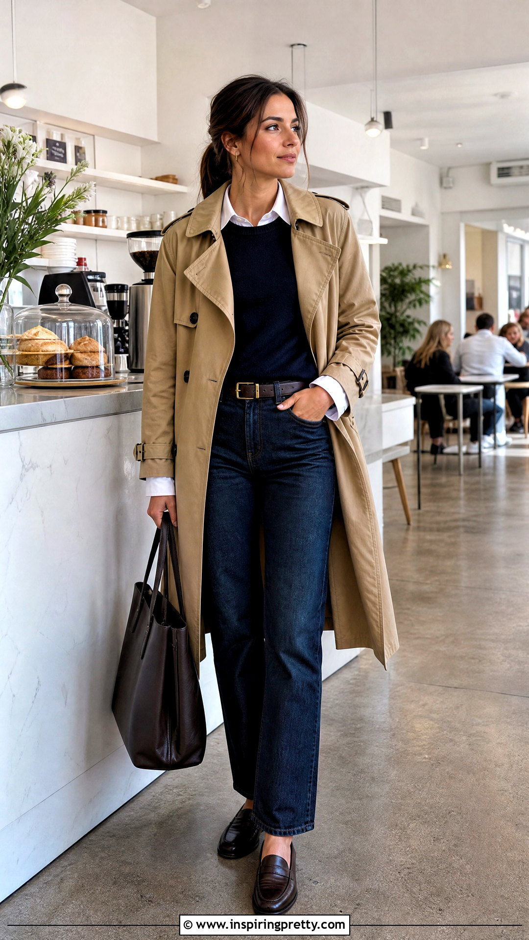 Woolen Top With Shirt Layering - 50 woolen top outfit ideas