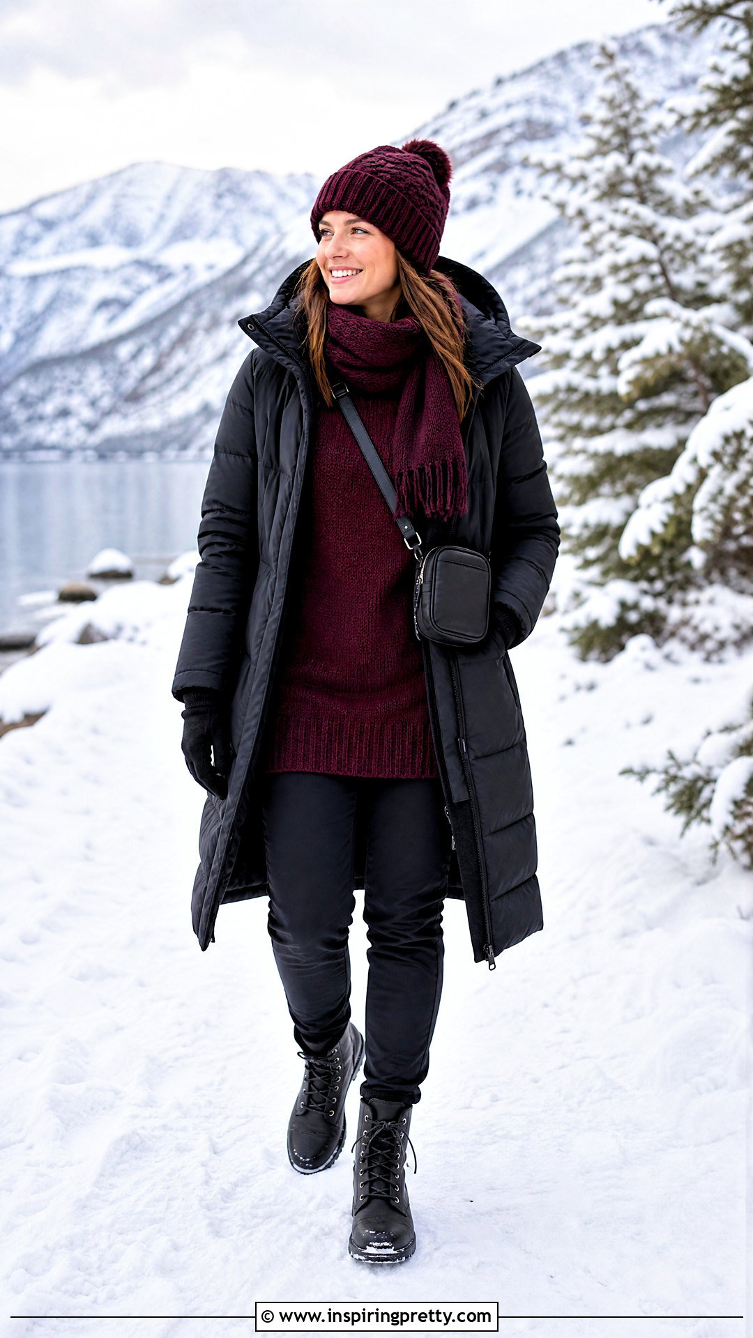 Woolen Top With Snow Boots - 50 woolen top outfit ideas