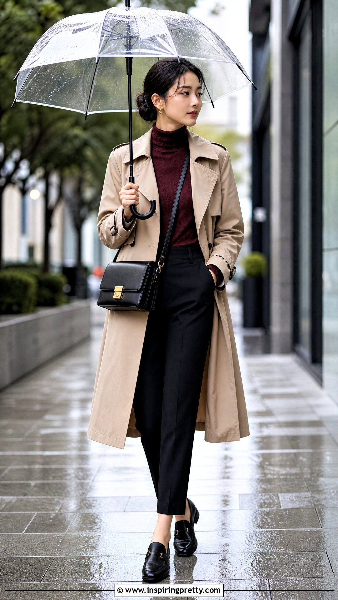 Woolen Top With Trench Coat - 50 woolen top outfit ideas