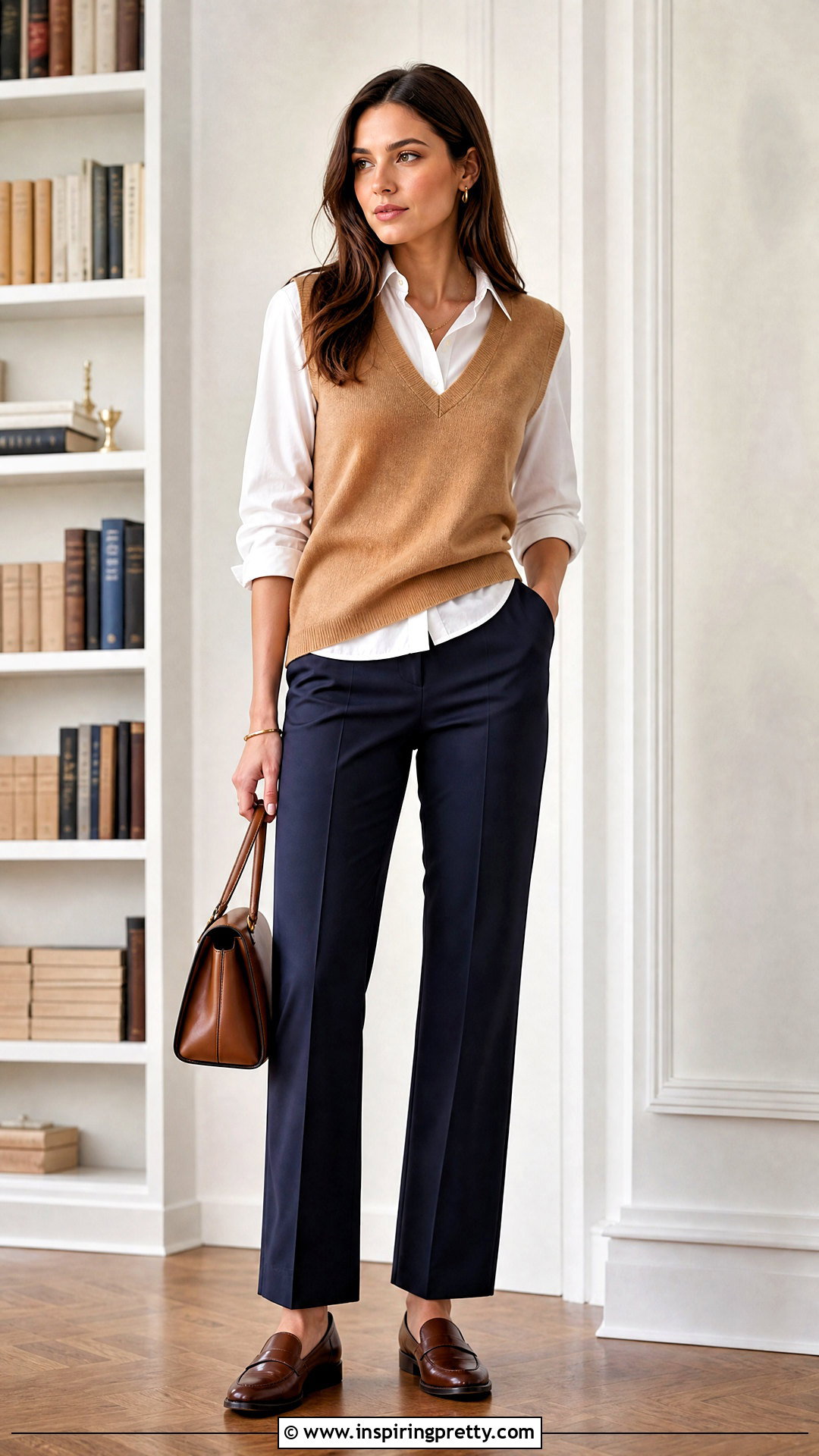 Workshop Republic Button Down With A Sweater Vest And Trousers - 20 Workshop Republic Clothing Tops outfit ideas