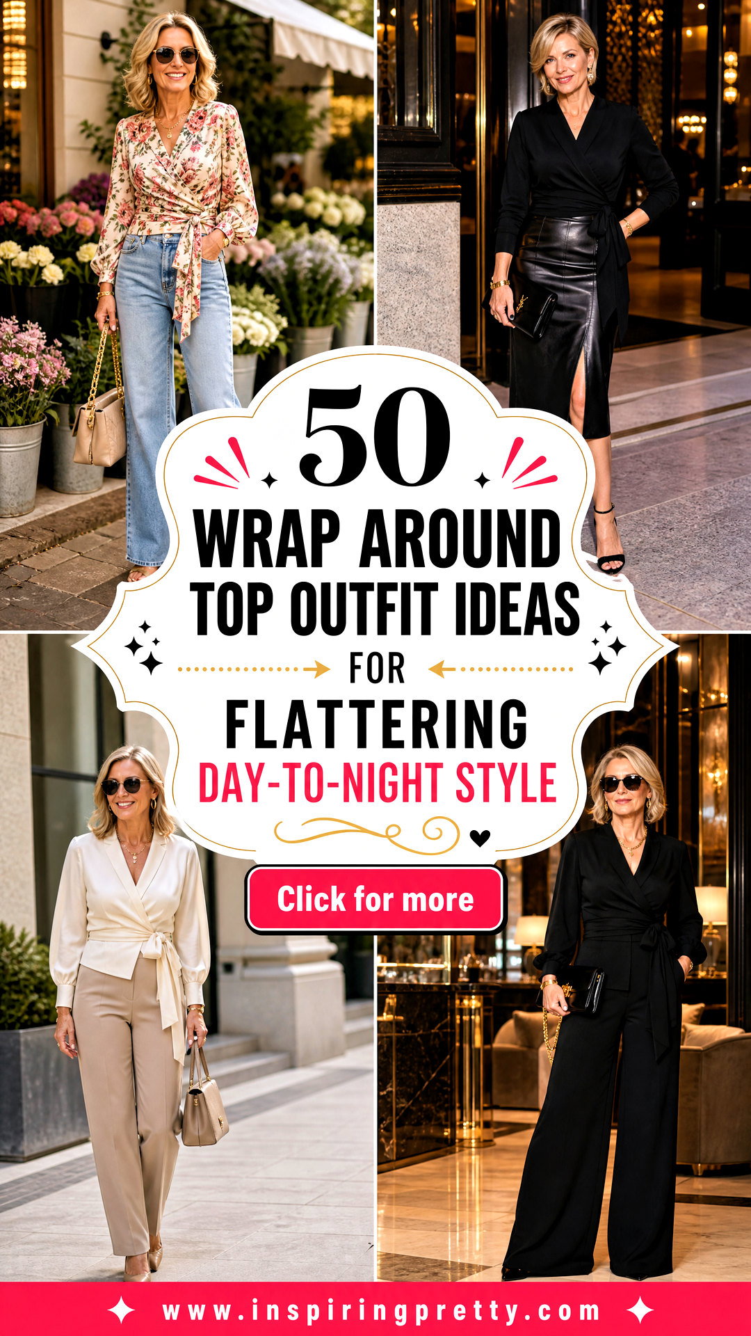 50 Wrap Around Top Outfit Ideas for Flattering Day-to-Night Style - 50 Wrap Around Top Outfit Ideas for Flattering Day-to-Night Style