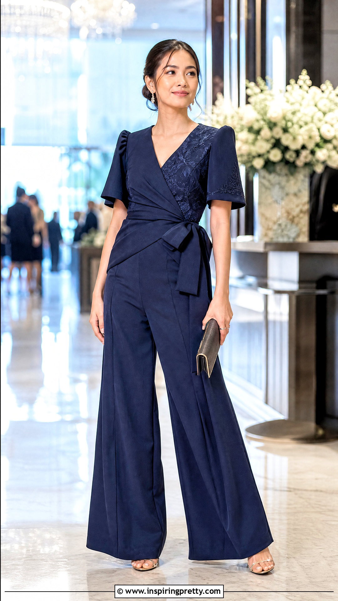 Wrap Filipiniana Blouse With Palazzo Pants - 50 filipiniana top and pants
