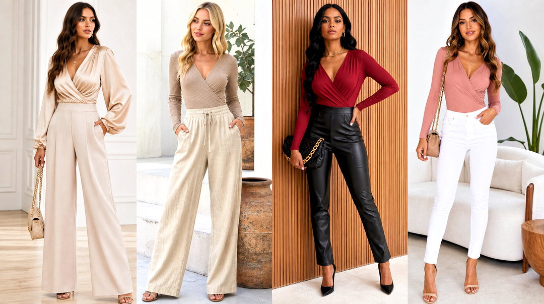 20 Wrap Top Bodysuit Outfit Ideas for Chic Everyday Style