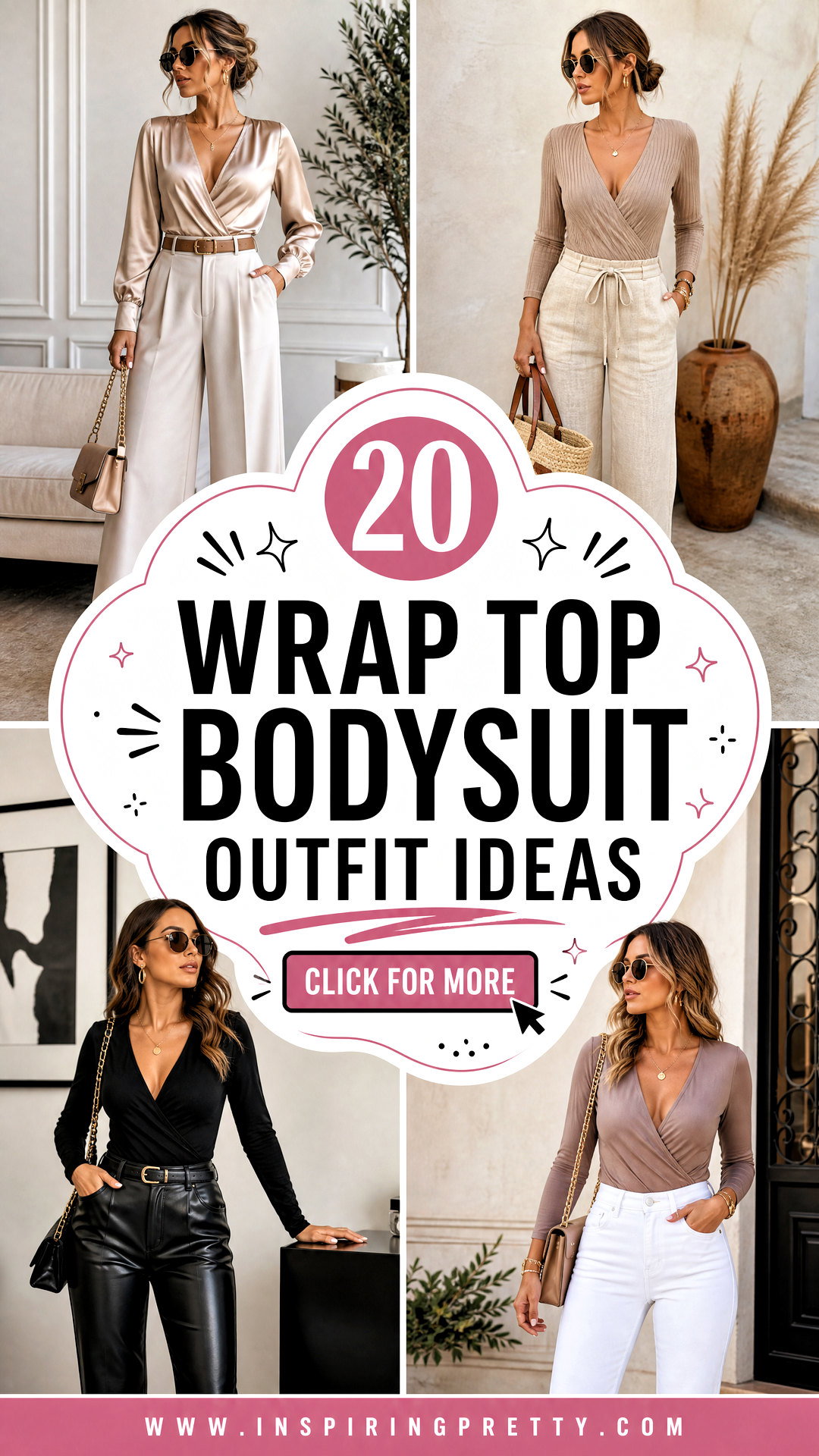 20 Wrap Top Bodysuit Outfit Ideas for Chic Everyday Style - 20 Wrap Top Bodysuit Outfit Ideas for Chic Everyday Style