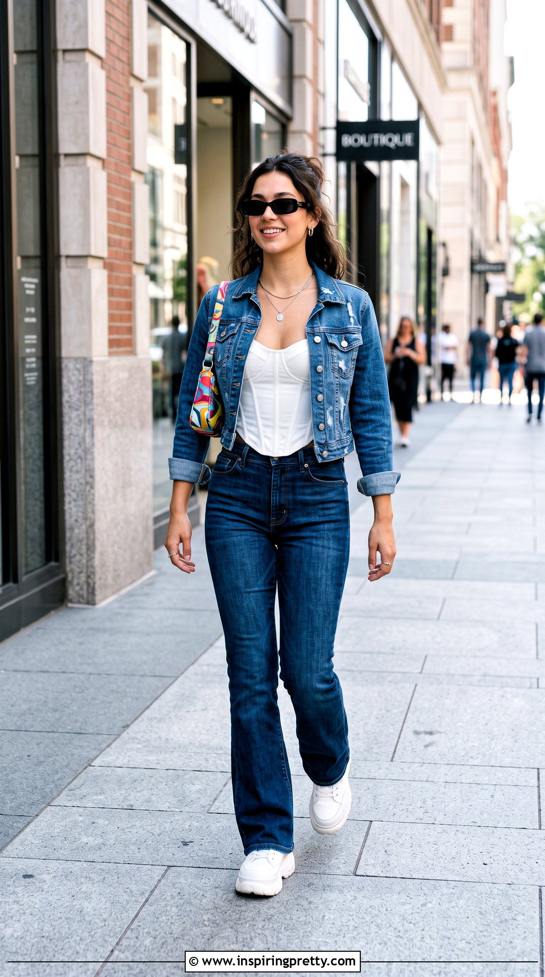 Y K Corset Top With Denim Jacket - 25 y2k outfits corset tops