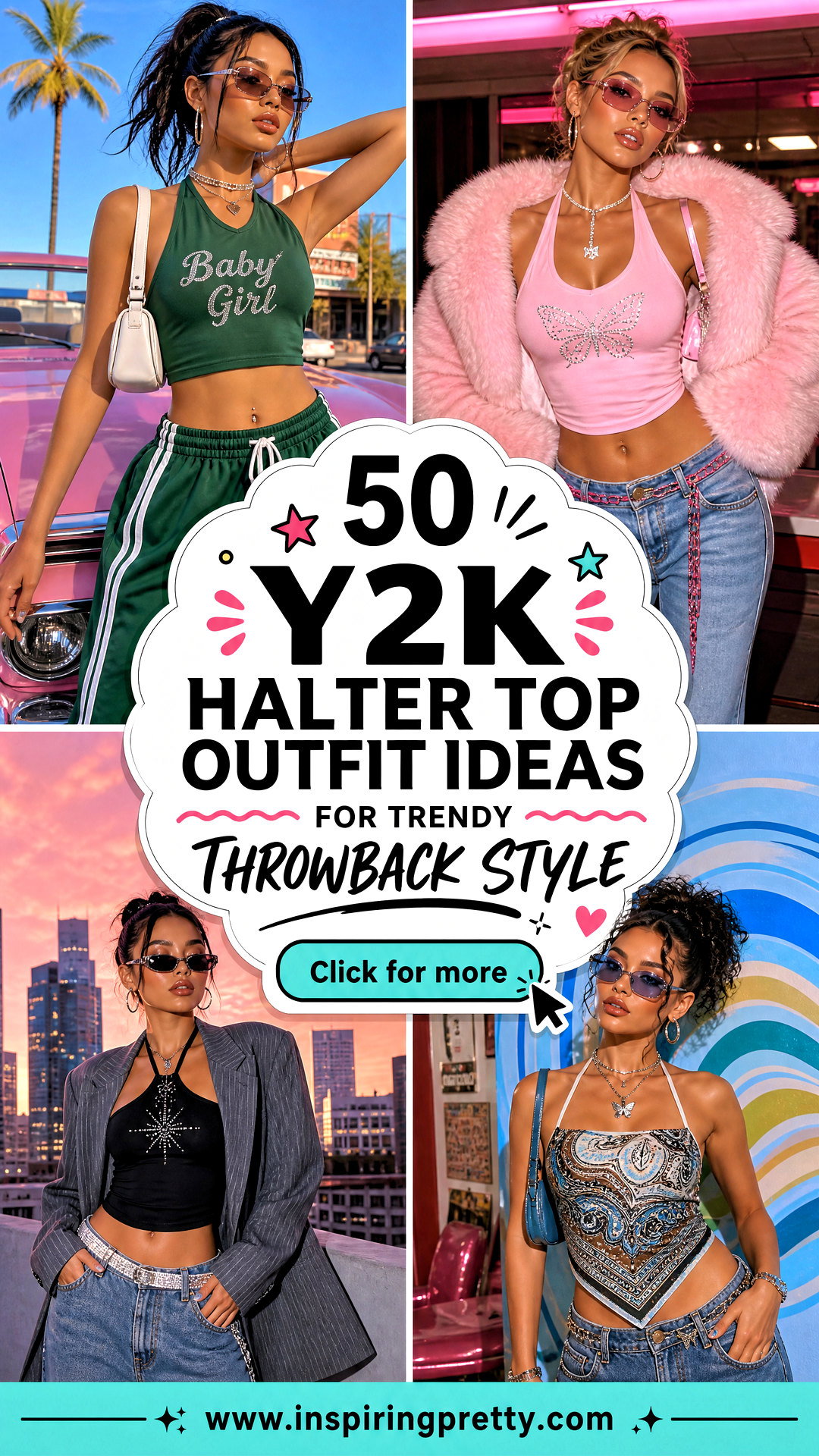 50 Y2K Halter Top Outfit Ideas for Trendy Throwback Style - 50 Y2K Halter Top Outfit Ideas for Trendy Throwback Style