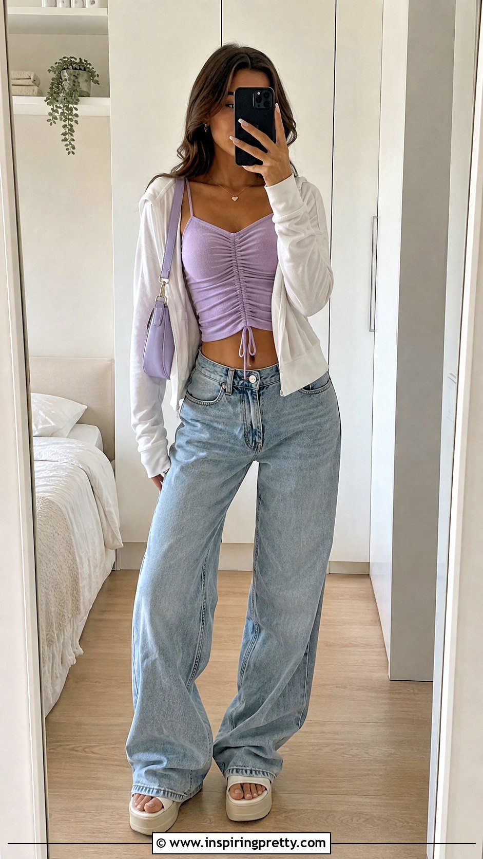 Y K Ruched Cami Top Outfit - 25 Y2K Tops For Girls