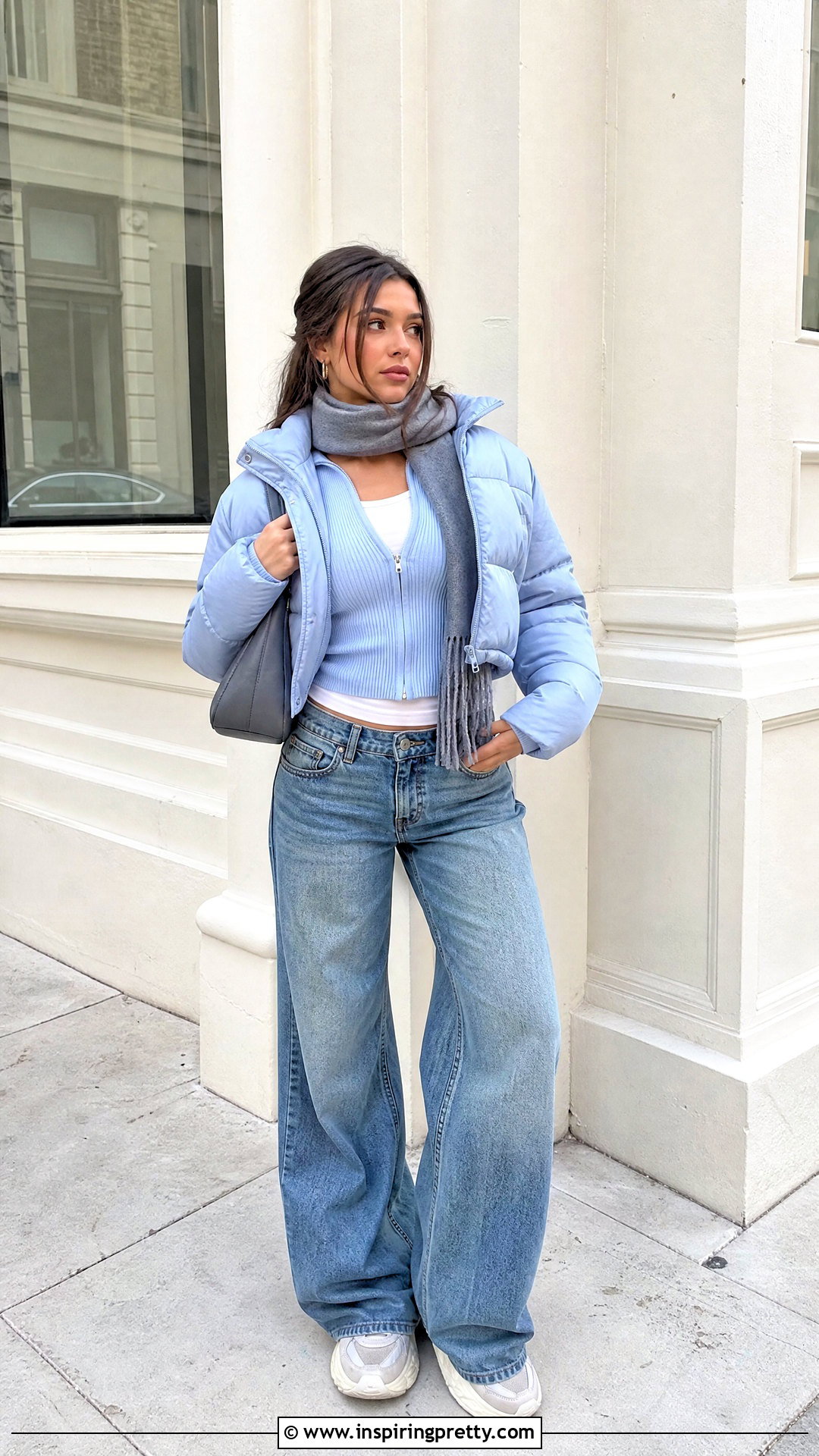 Y K Zip Cardigan Outfit - 50 winter tops aesthetics