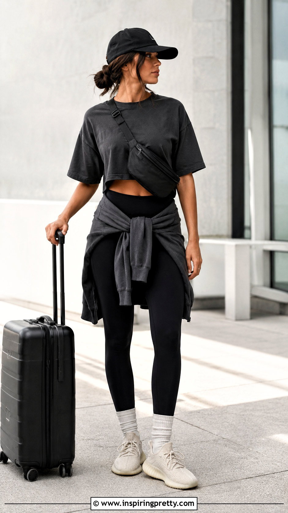 Yeezy Crop Top With Black Leggings - 20 Yeezy Crop Top outfit ideas