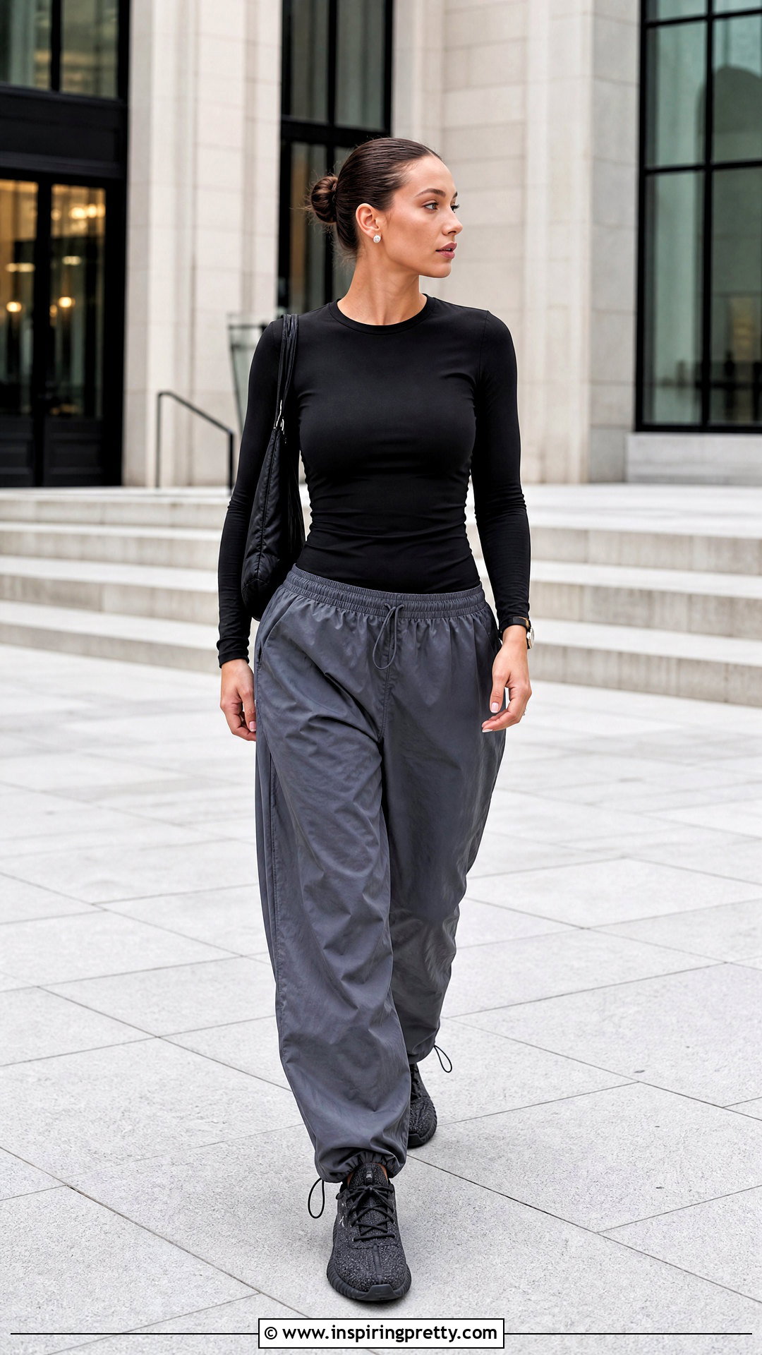 Yeezy Long Sleeve Top With Parachute Pants - 20 Yeezy Tops outfit ideas