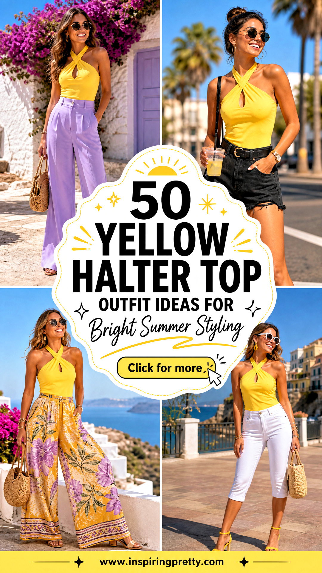 50 Yellow Halter Top Outfit Ideas for Bright Summer Styling - 50 Yellow Halter Top Outfit Ideas for Bright Summer Styling
