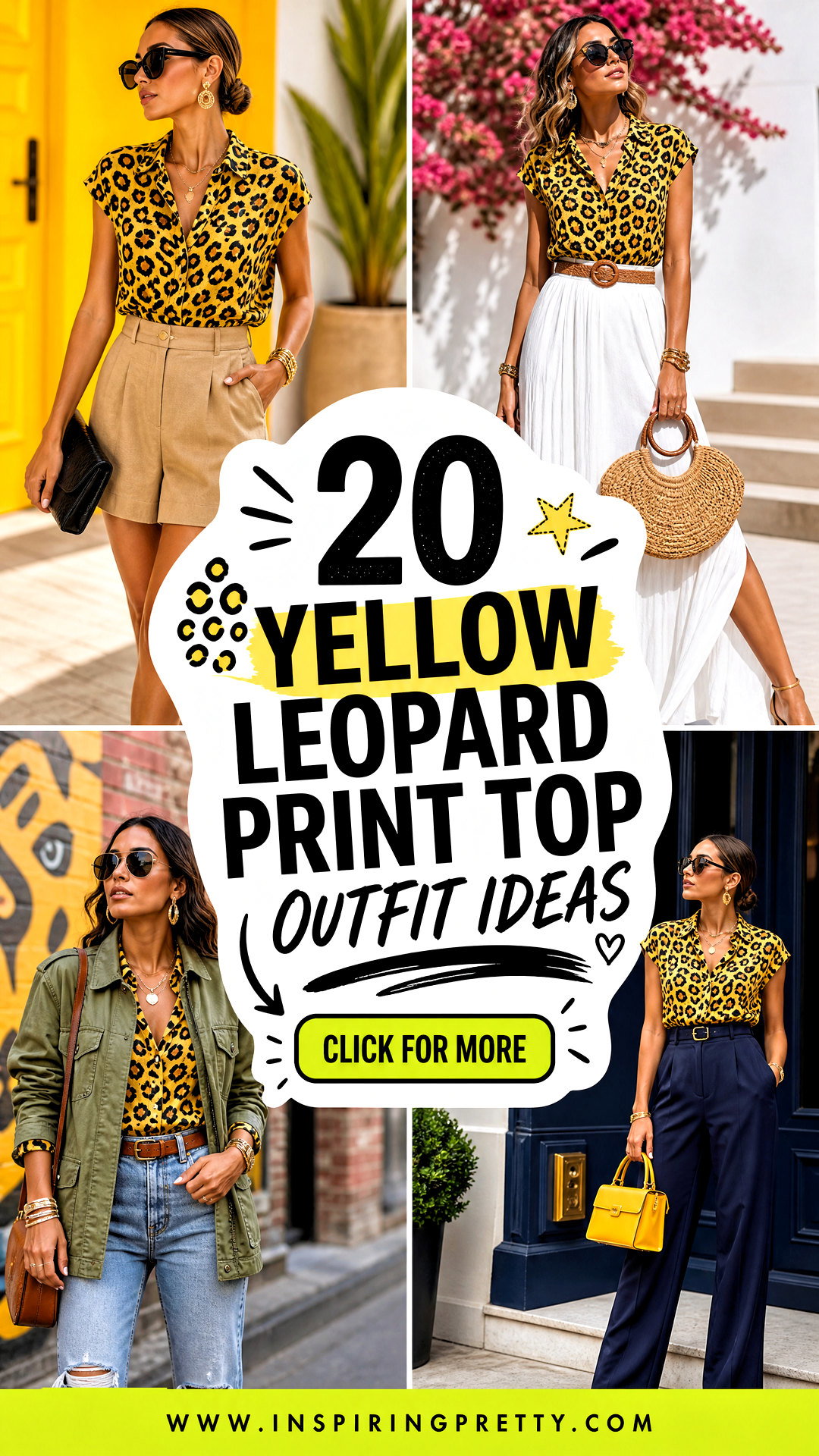 20 Yellow Leopard Print Top Outfit Ideas for Bold Style - 20 Yellow Leopard Print Top Outfit Ideas for Bold Style