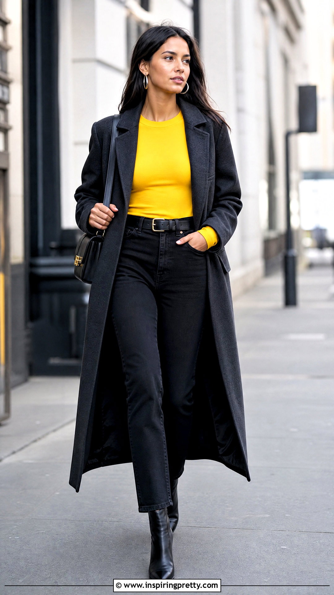 Yellow Top With Black Jeans And Boots - 50 yellow top outfit aesthetic ideas