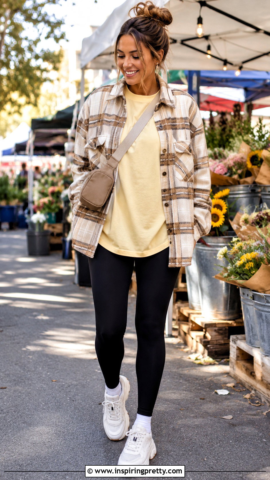Yellow Top With Shacket And Leggings - how to style yellow top (50 ways)
