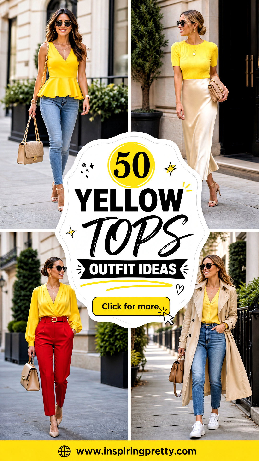 50 Yellow Tops Outfit Ideas for Bright Trendy Summer Looks - 50 Yellow Tops Outfit Ideas for Bright, Trendy Summer Looks