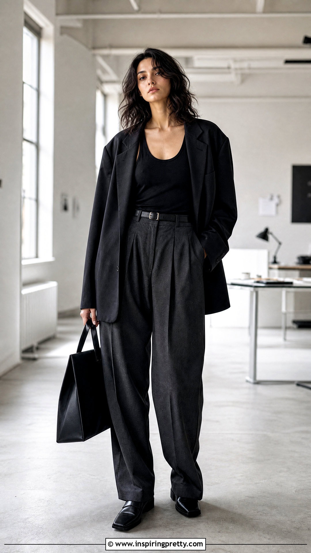 Yohji Yamamoto Tank Top With Pleated Trousers - 20 yohji yamamoto tank top outfit ideas