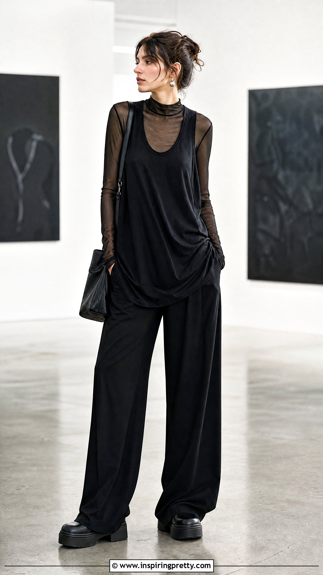 Yohji Yamamoto Tank Top With Sheer Layered Top - 20 yohji yamamoto tank top outfit ideas