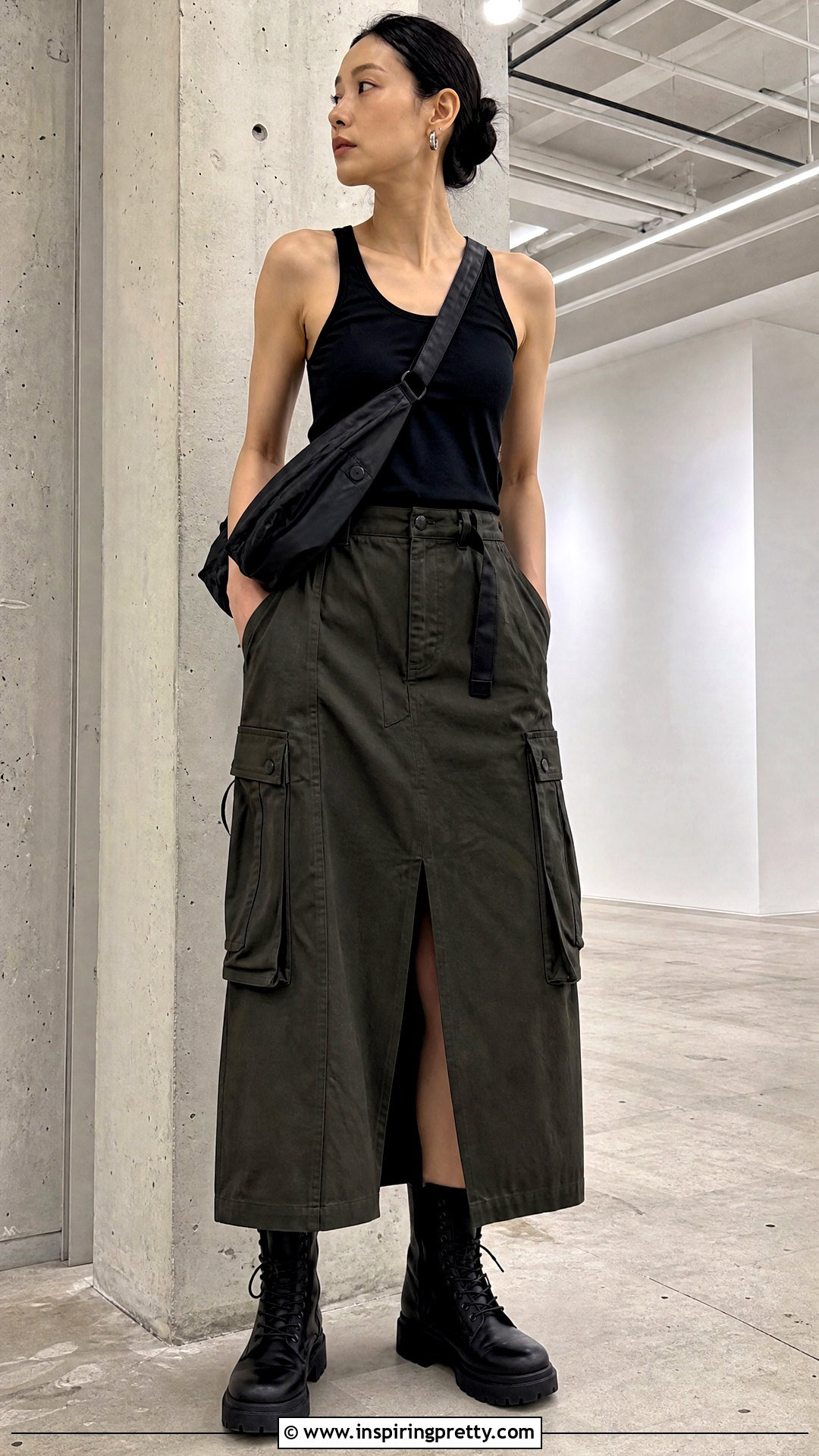 Yohji Yamamoto Tank Top With Utility Skirt - 20 yohji yamamoto tank top outfit ideas