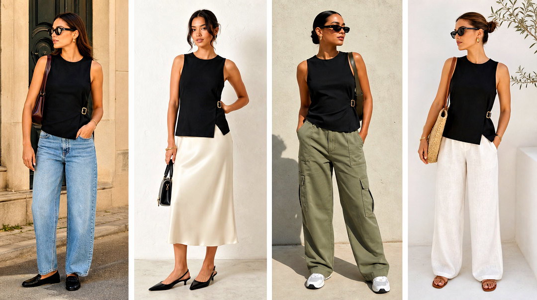 25 Zara Buckle Top Outfit Ideas for a Bold Night-Out Look