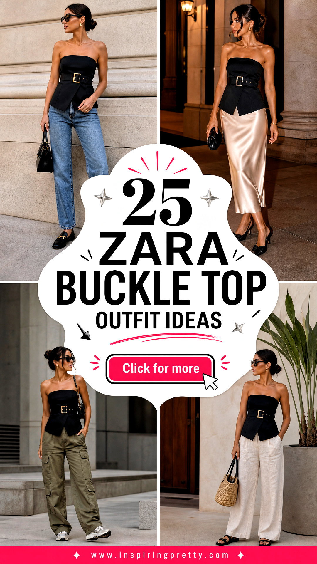 25 Zara Buckle Top Outfit Ideas for a Bold Night-Out Look - 25 Zara Buckle Top Outfit Ideas for a Bold Night-Out Look